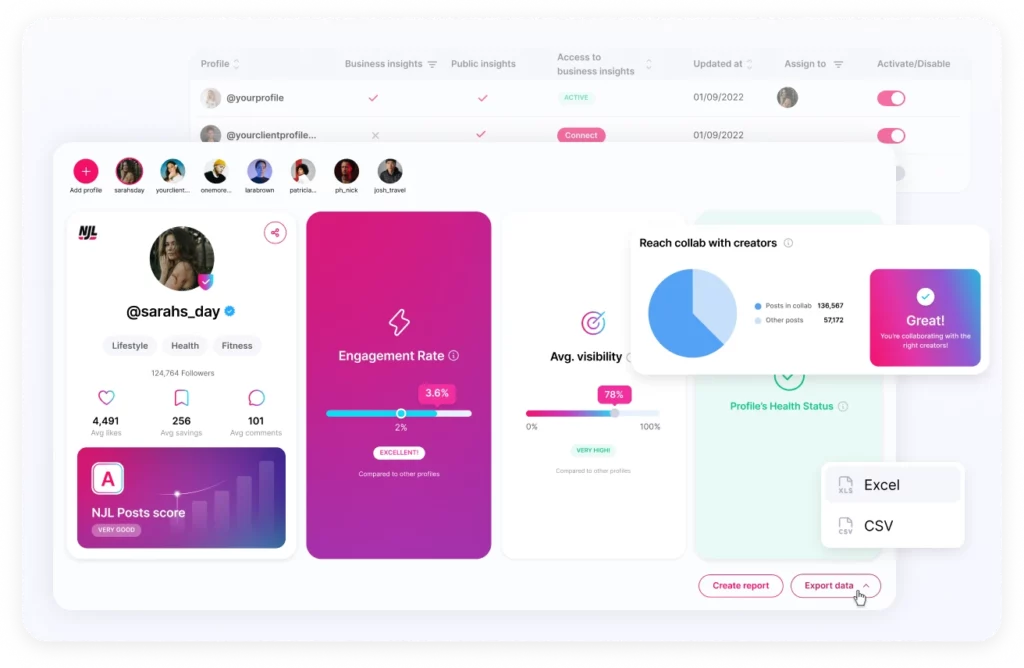 Capture écran de l'application NJL
